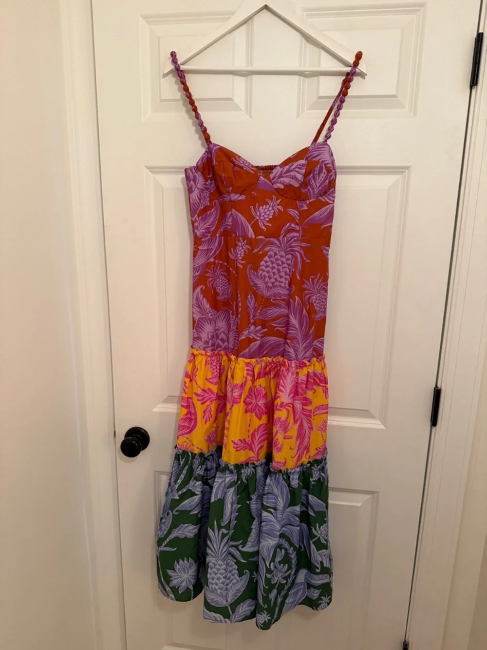 NWT Farm Rio Tropical Swing Mix Midi Dress - Small - Picture 2 of 4